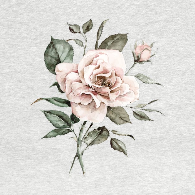 Faded Pink Rose by ShealeenLouise